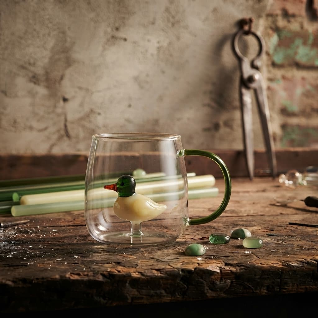 Mug Verre 3D Canard