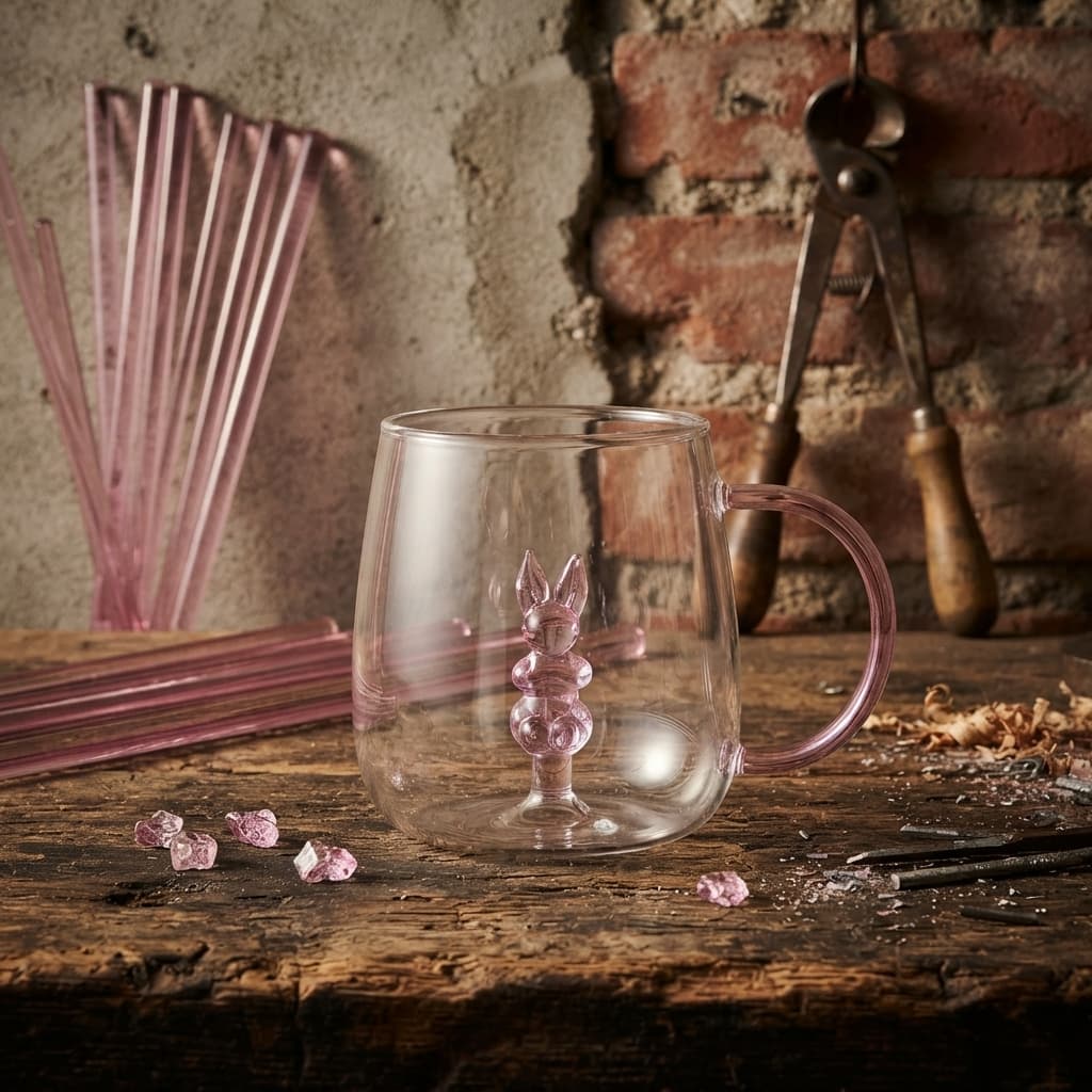 Mug Verre 3D Lapin